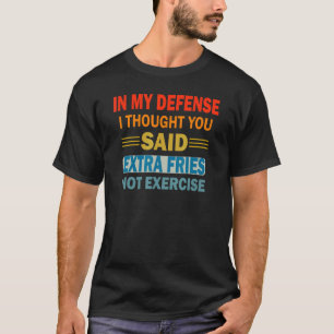 私の防衛トレーニングで皮肉なユーモアをジョーク Tシャツ