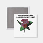 私の隣に座る引用文 マグネット (正面/裏面)