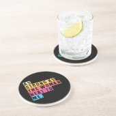 私の隣の女性と同じくらい強く、女性は非力だ コースター (側面)