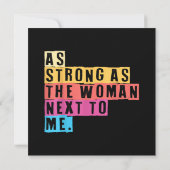 私の隣の女性と同じくらい強く、女性は非力だ セーブザデート (裏面)