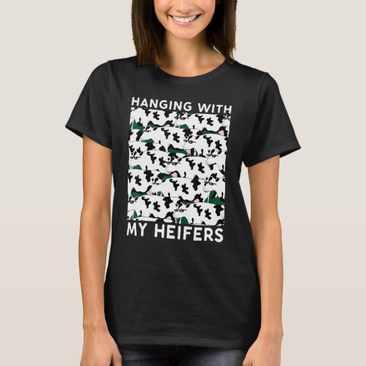 私の雌牛と一緒にぶら下がっています 牛 Tシャツ (正面)
