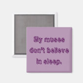 私の雑用は信じ寝ていない。 マグネット (正面/裏面)