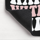 私の雛とハキン'イースターバニーGroovyレトロ マウスパッド (コーナー)