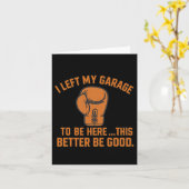 私の離れガレージここ良い良い良いボー カード (黄色い花)