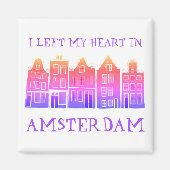 私の離れハートはアムステルダムHolland Canal Housesにある マグネット (正面)