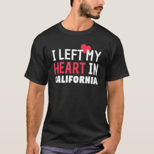 私の離れハートはカリフォルニアホーム州愛国的 Tシャツ