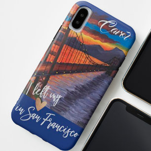 「私の離れハートはサンフランシスコでカスタム」 iPhone XSケース