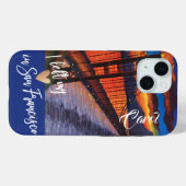 「私の離れハートはサンフランシスコでカスタム」 Case-Mate iPhoneケース (裏面 (横))
