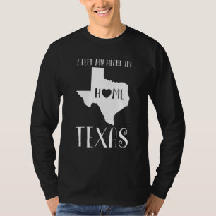 私の離れハートはホームテキサス州州の米国 Tシャツ