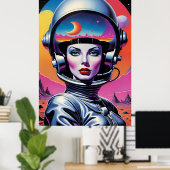 私の離れハートは外の空間に ポスター (ホームオフィス)