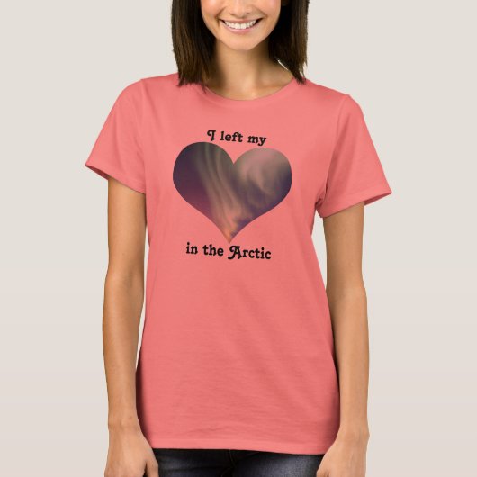 私の離れハート北極北極圏オーロラボレア Tシャツ (正面)