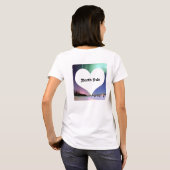 私の離れハート北極北極圏オーロラボレア Tシャツ (裏面フル)