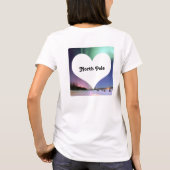 私の離れハート北極北極圏オーロラボレア Tシャツ (裏面)