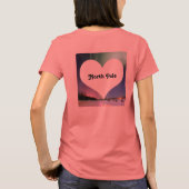 私の離れハート北極北極圏オーロラボレア Tシャツ (裏面)