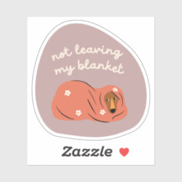 私の離れ犬のイラストレーション秋ではない シール