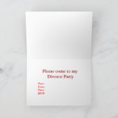 私の離来婚パーティーに 招待状 (内部)