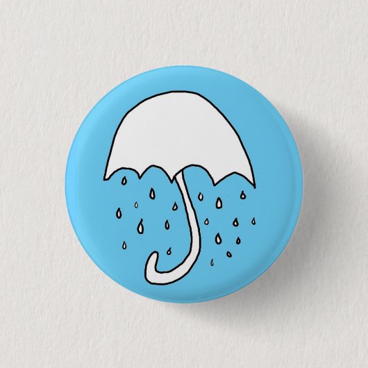 私の雨 缶バッジ (正面)