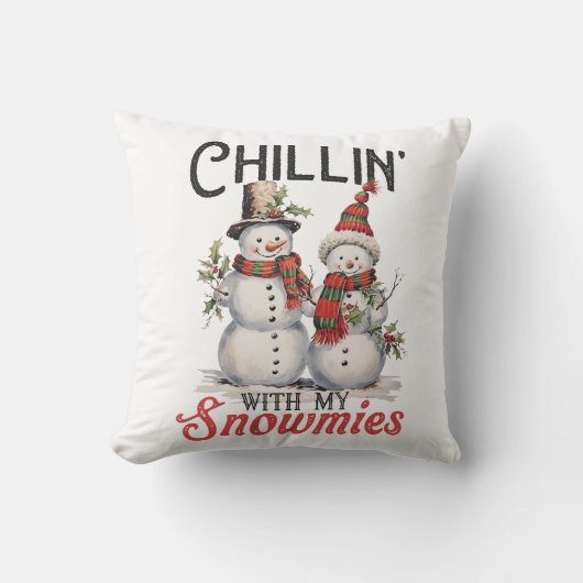 私の雪で冷たい クッション (正面)