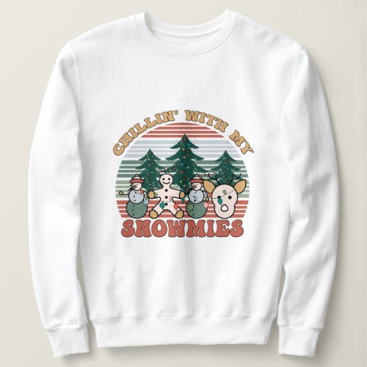 私の雪で冷たい スウェットシャツ (デザイン正面)