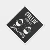 私の雪で冷たい スタンダードランチョンナプキン (角)