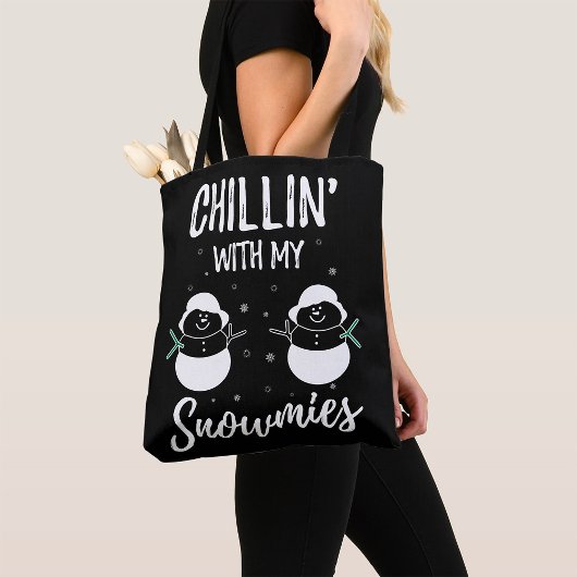 私の雪で冷たい トートバッグ