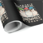 私の雪とチリのクリスマスの醜いクリスマス ラッピングペーパー (ロールコーナー)