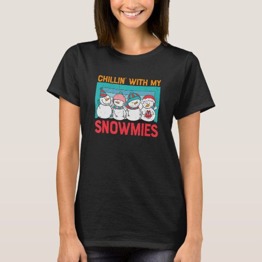 私の雪の醜いクリスマスの雪だるま1 Tシャツ (正面)