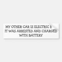 私の電気自動車は電池によって満たしました阻止されました