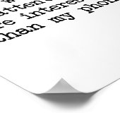 私の電話より面白くなって、面白い反社会的なテキスト ポスター (角)