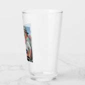 私の電話を持ってヴィンテージオフィスのロマンスおもしろい タンブラーグラス (左)