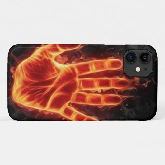 私の電話をTouchしない、燃えている手 Case-Mate iPhoneケース (裏面(横))