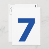 私の電話番号は7だ ポストカード (正面/裏面)