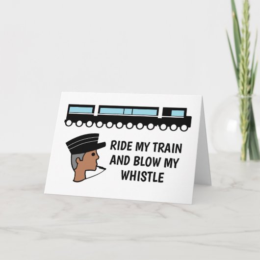 私の電車に乗吹りて私のホイッスル、バレンタインデー カード (正面)