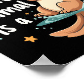 私の霊動物は可愛い可愛いおもしろい動物だ ポスター (角)