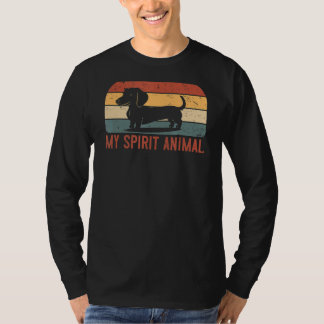 私の霊性動物はダックスフントだ Tシャツ