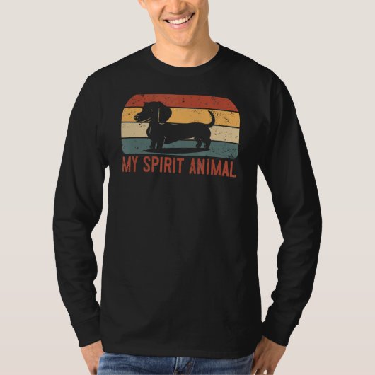 私の霊性動物はダックスフントだ Tシャツ (正面)