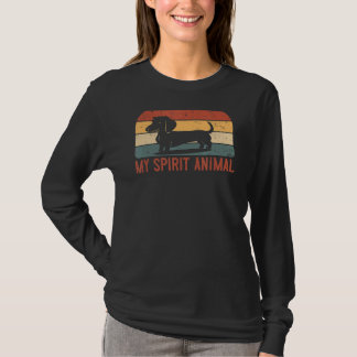 私の霊性動物はダックスフントだ Tシャツ