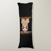 私の霊性動物は不機嫌な怠け者だ ボディピロー (正面縦)