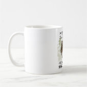 私の霊性動物は猫の動物の贈り物引用文 コーヒーマグカップ (左)