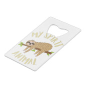 私の霊性動物を磨く クレジットカード栓抜き (裏面アングル)