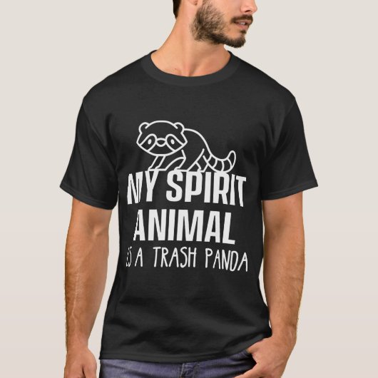 私の霊獣はゴミのパンダのごみPだ Tシャツ (正面)