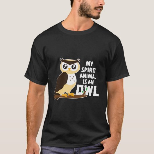 私の霊獣はフクロウの服のギフトOw Tシャツ (正面)
