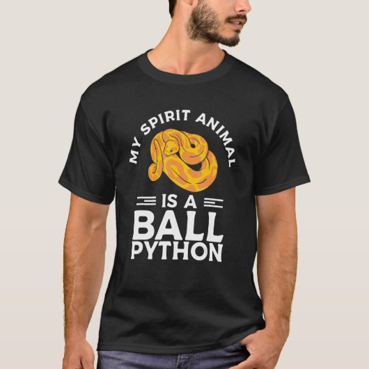 私の霊獣はボールパイソンのヘビRe Tシャツ (正面)
