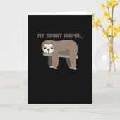 私の霊獣は動物おもしろいを寝かす カード (黄色い花)