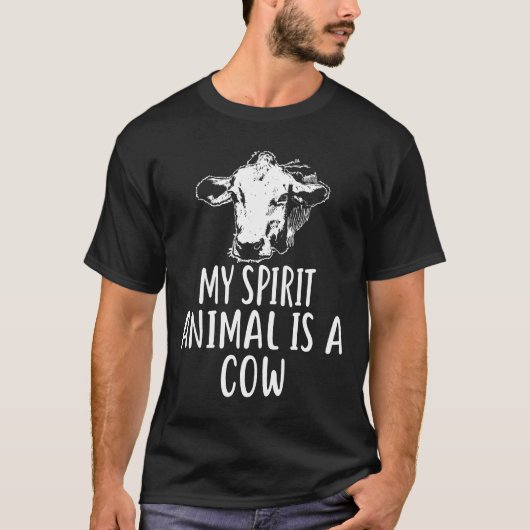 私の霊獣は牛 牛 Ver2 Tシャツ (正面)