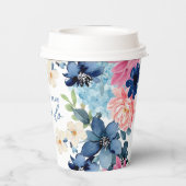 私の青いドレスの結婚式の前に、ちょっとした青いもの 紙コップ (裏面)