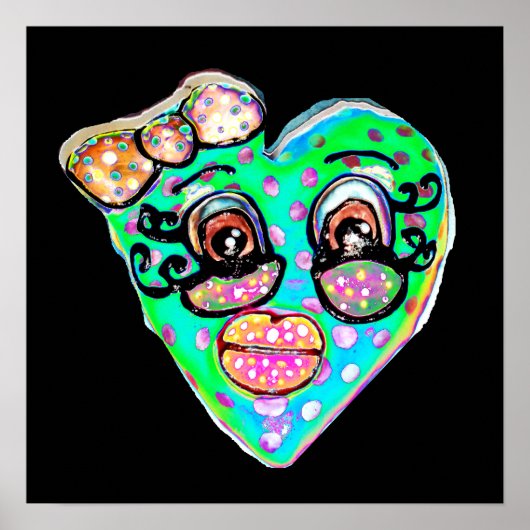 私の青いハート ポスター (正面)