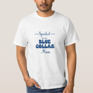 私の青い襟の男に甘えた Tシャツ