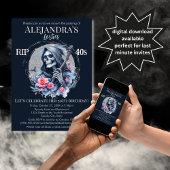 私の青少年への死の死神50th誕生日パーティー 招待状