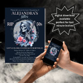 私の青少年への死の死神60th誕生日パーティー 招待状